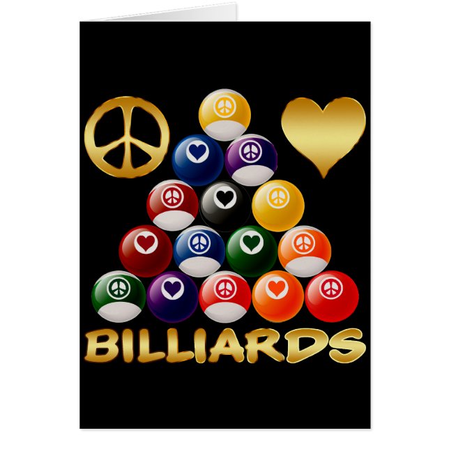 PEACE LOVE BILLIARDS (Front)