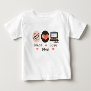 Peace Love Blog Baby T-shirt