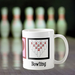 Peace Love Bowling Cute Coffee Mug
