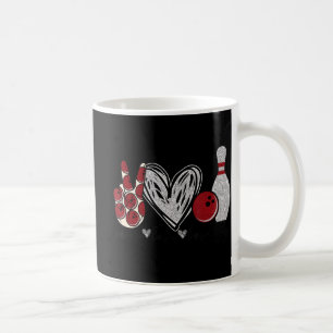 Peace Love Bowling Fun Bowling Lover Gift Coffee Mug