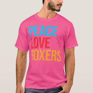 Peace Love Boxer T-Shirt