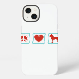 Peace Love Boxers Squares iPhone 13 Case