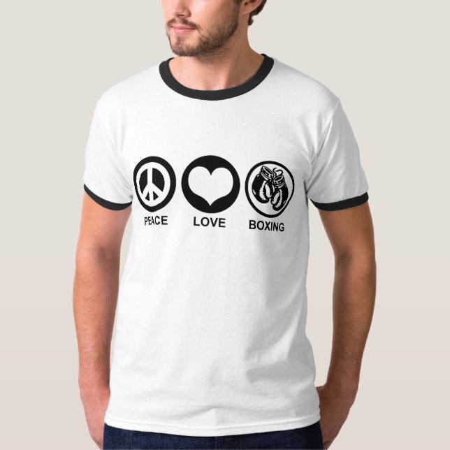 Peace Love Boxing T-Shirt (Front)