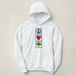 Peace, Love & Broccoli Hoodie