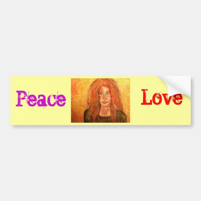 Peace Love                            ... Bumper Sticker (Front)