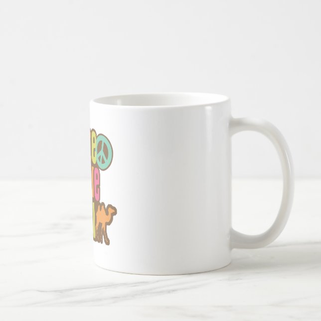 Peace Love Camel Coffee Mug (Right)