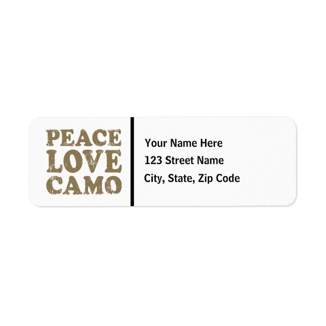 Peace Love Camo (Front)