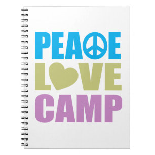 Peace Love Camp Notebook