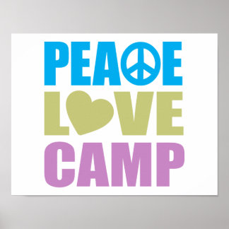 Peace Love Camp Poster