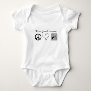 Peace Love Camping Baby Shirts