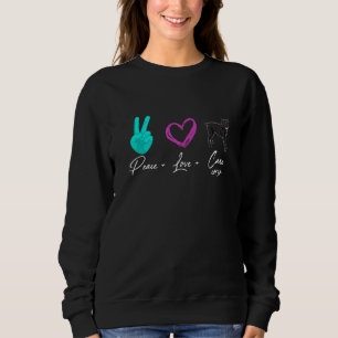 Peace Love Cane Corso Dog Owner Sweatshirt