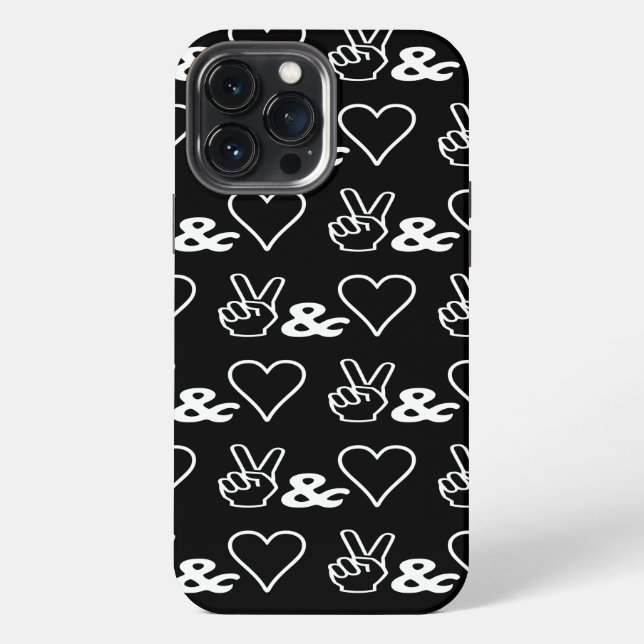 Peace & Love Case-Mate iPhone Case (Back)