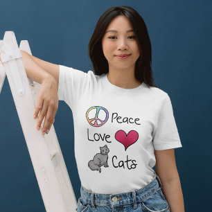 Peace Love Cats T-Shirt