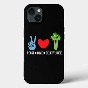 Peace Love Celery Juice Healthy Lifestyle Case-Mate iPhone Case
