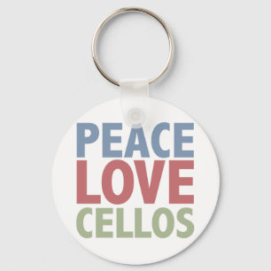 Peace Love Cellos Key Ring