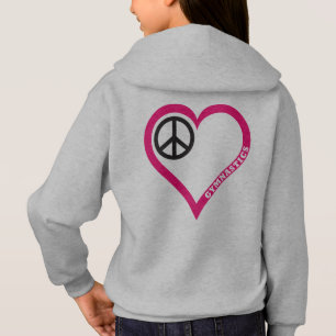 Peace Love Cheer Girl's Gymnastics shirts Hoodies