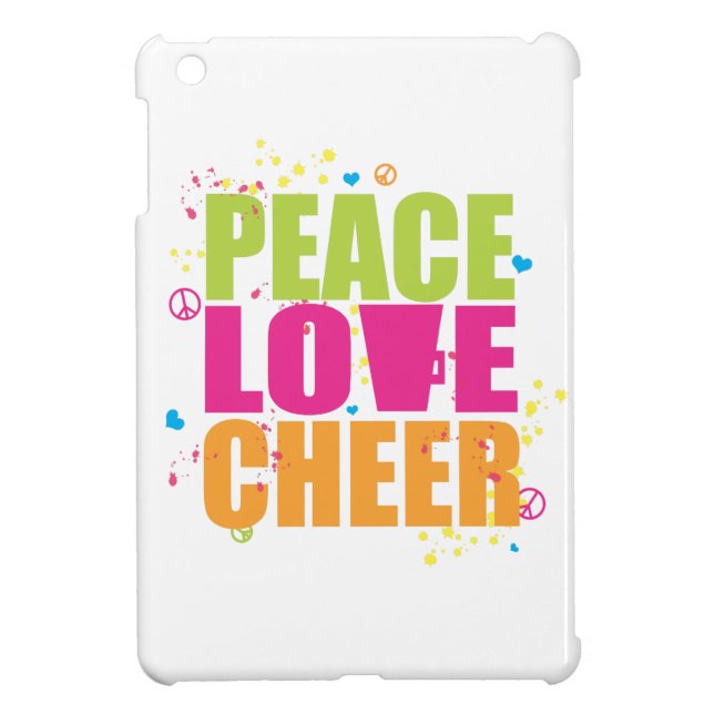 Peace, Love, Cheer iPad Mini Case (Back)