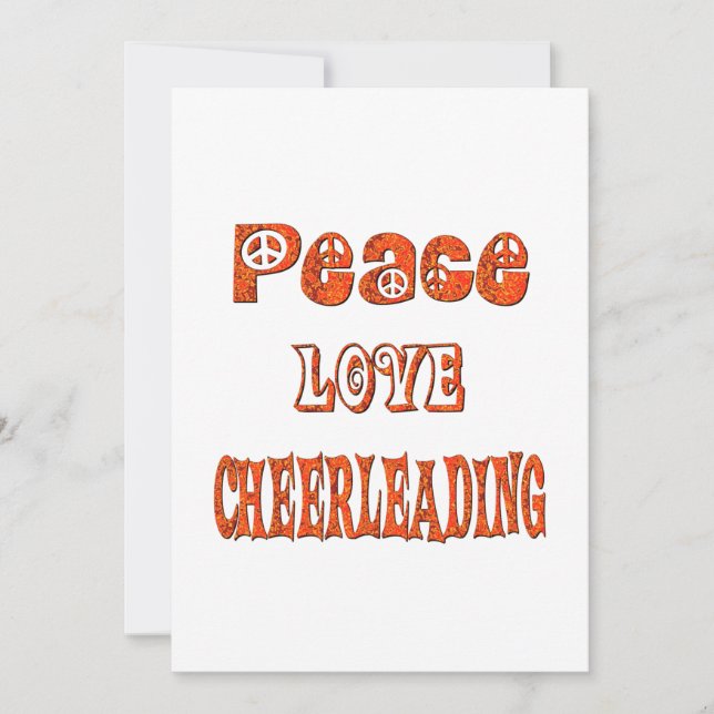 Peace Love Cheerleading (Front)