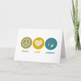 Peace Love Cheese Card