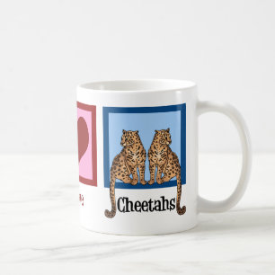 Peace Love Cheetahs Coffee Mug