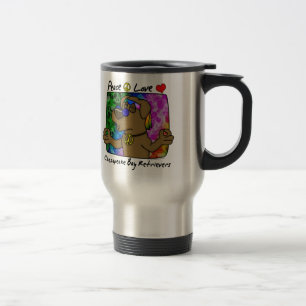 Peace Love Chesapeake Bay Retriever Travel Mug