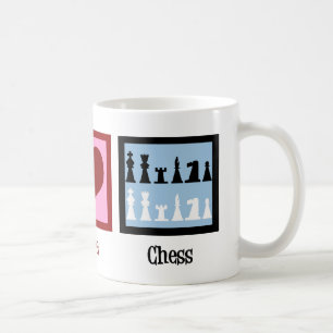 Peace Love Chess Coffee Mug