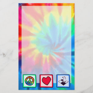 Peace, Love, Chess Stationery