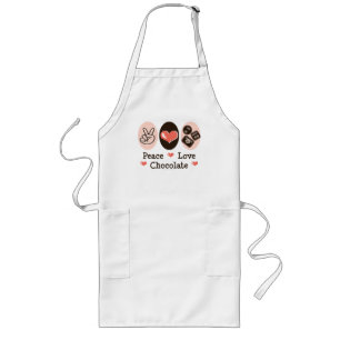 Peace Love Chocolate Apron