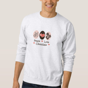 Peace Love Chocolate Hooded Sweatshirt