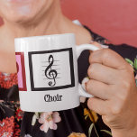 Peace Love Choir Coffee Mug<br><div class="desc">A cute choir director mug gift for a singer who loves love being in the chorus. Alto,  soprano,  tenor,  or bass,  they all love to sing. A pretty chorale design.</div>