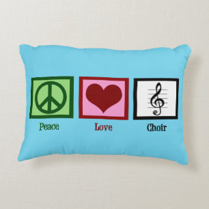 Peace Love Choir Decorative Cushion