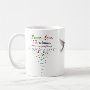 Peace Love Christmas Classic Mug – Simple Words