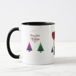 Peace Love Christmas Combo Mug – Vibrant Holiday 