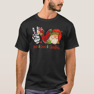 Peace Love Christmas  Santa Happy Xmas T-Shirt