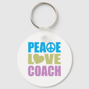 Peace Love Coach Key Ring