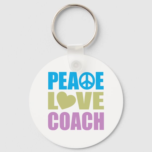 Peace Love Coach Key Ring (Front)