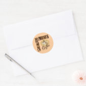 PEACE LOVE COFFEE CLASSIC ROUND STICKER (Envelope)