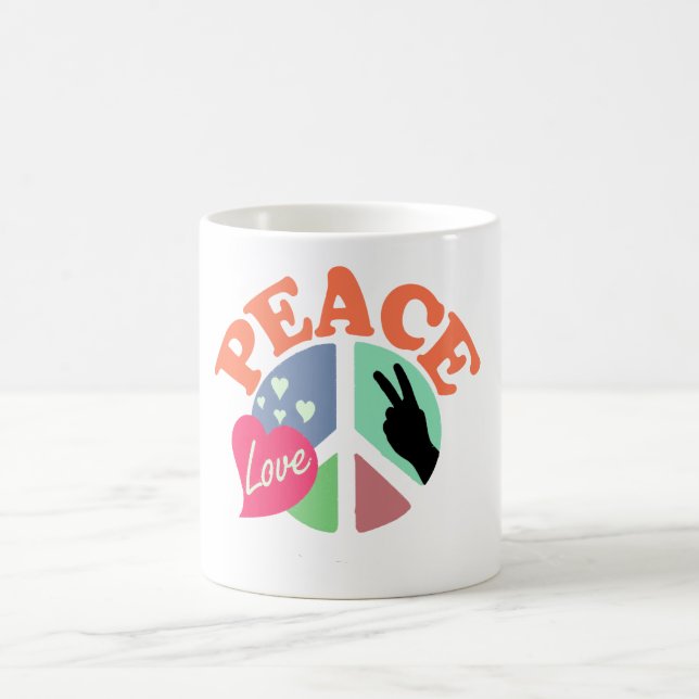 Peace Love Coffee Mug (Center)