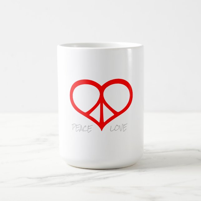 Peace & Love Coffee Mug (Center)