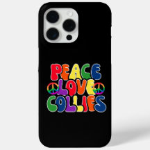 Peace Love Collies Cell Phone Cases