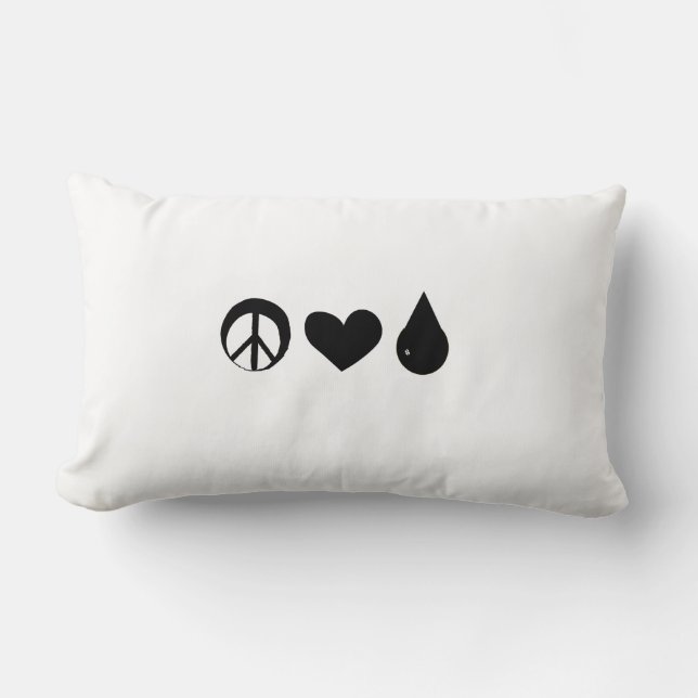 Peace Love Colostrum lumbar support pillow (Front)