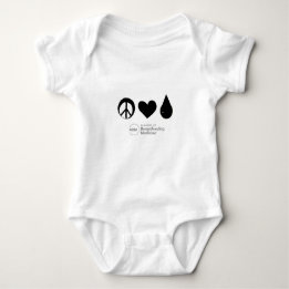 peace love colostrum one-piece bodysuit