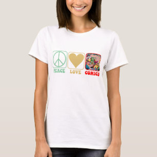 "Peace, Love, Comics" Shirt
