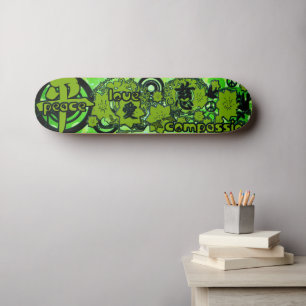 Peace-Love-Compassion-Kanji Skateboard