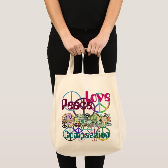 Peace Love Compassion Tote (Front (Product))