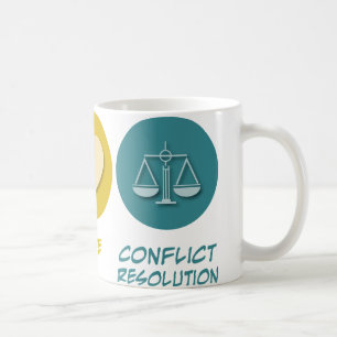 Peace Love Conflict Resolution Coffee Mug