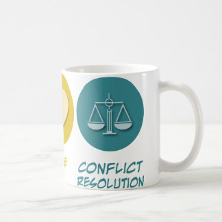 Peace Love Conflict Resolution Coffee Mug