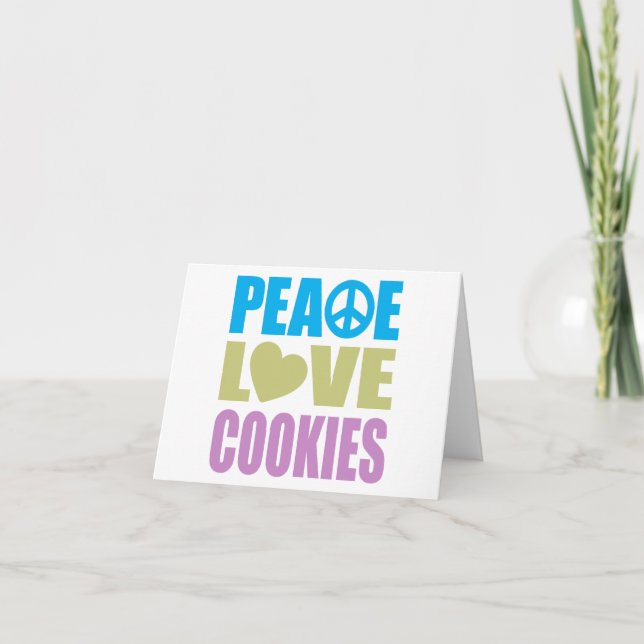 Peace Love Cookies Card (Front)