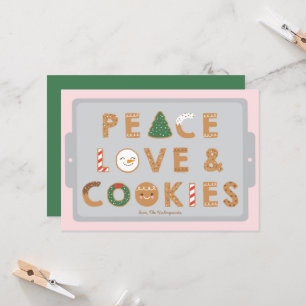PEACE, LOVE & COOKIES HOLIDAY CARD