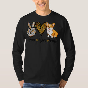 Peace Love Corgi Dog Mum Mother's Day Corgi 3 T-Shirt